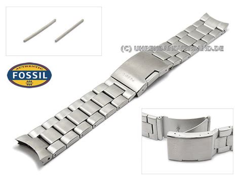 fossil stainless steel watch strap.